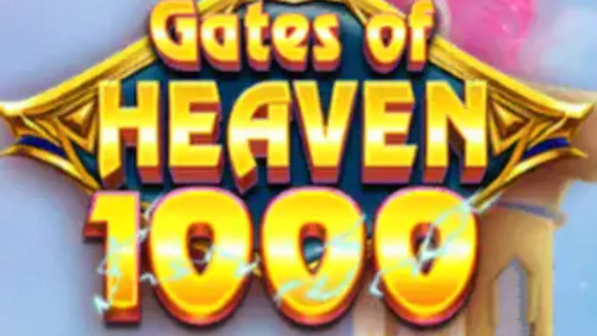 Tampilan visual slot Gates of Heaven 1000 dengan tema mitologi Yunani dan awan surgawi.